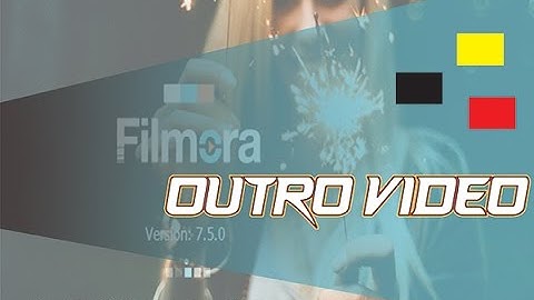 How to make an outro video in filmora