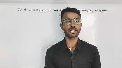 A die is thrown once. Find the probability of getting a prime number.