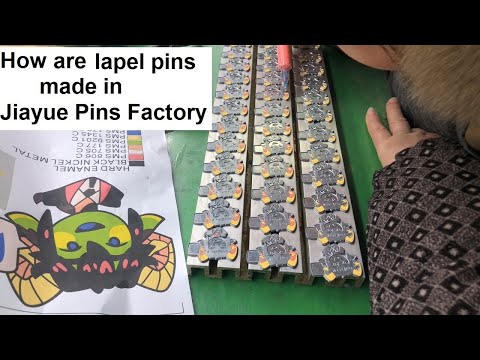 How are lapel pins manufactured  in Jiayue Pins Factory