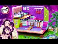【鬼滅の刃】リカちゃん 💖 蝶屋敷を建てる 💖 胡蝶しのぶ、栗花落カナヲ、胡蝶 カナエのミニチュアドールハウスをDIY 💖 蟲柱での鬼殺隊のカッコいいお部屋 🍭Demon Slayer House