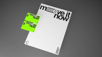 HQ Animated Stationary Mockup With Letterhead and Business Card