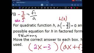 STAAR Boot Camp: Quadratic Functions Day 2