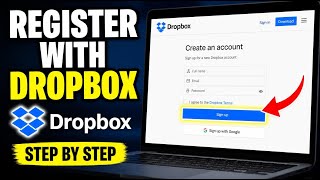 How to register with Dropbox for LinkedIn portfolio file sharing - Step By Step