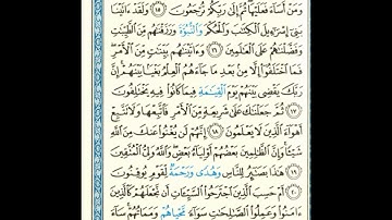 القرآن الكريم صفحة رقم 500 برواية الدوري عن الكسائي  القارئ مفتاح السلطني