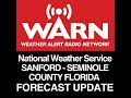 SANFORD AND SEMINOLE COUNTY FLORIDA FORECAST - UPDATE