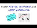 Vector Addition, Subtraction, &amp; Scalar Multiplication (Graphical &amp; Algebraic)