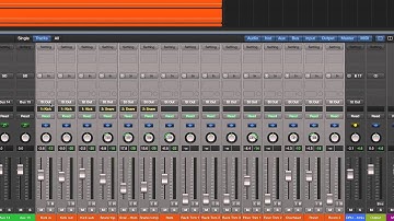 Creating a drum submix in Logic Pro X