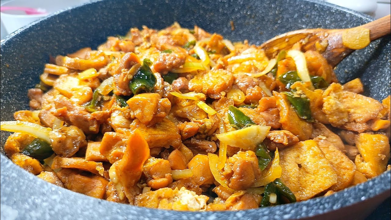 MENU SAT SET TAHU AYAM KECAP BEKAL HARI INI - YouTube