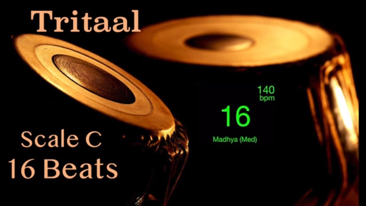 Tabla  Tritaal  140 bpm  Scale C  With Tanpura Pa Sa  HD Quality Sound  With Beats