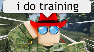 I hosted a Training in Roblox Army