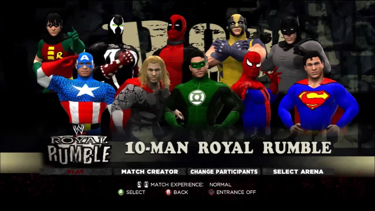 WWE 13 - Comic Book Superheroes Royal Rumble