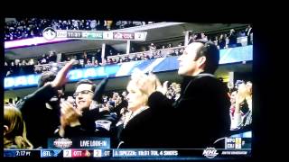Worst NHL fan high five ever