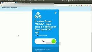 Sending notifications to mobile from terminal (using IFTTT)