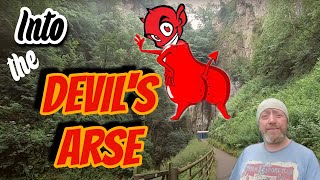 Into the Devils Arse. The largest cave mouth in Britain