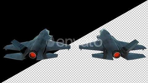 Combat Jet Fighter On Alpha Channel Loops V4 | Motion Graphics - Envato elements