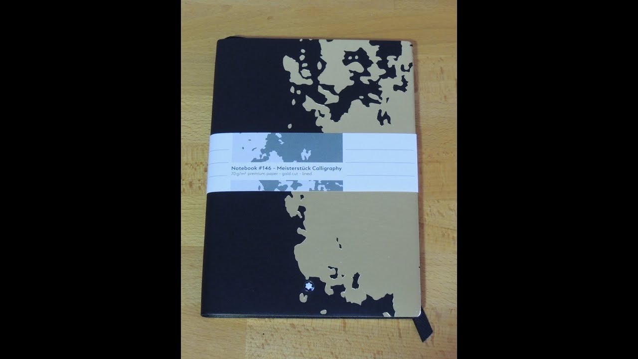 モンブラン ノート 144 カリグラフィー 蒔絵 119547 Montblanc's Calligraphy notebook - YouTube