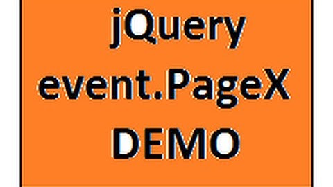 EVENT PAGEX PROPERTY IN JQUERY DEMO