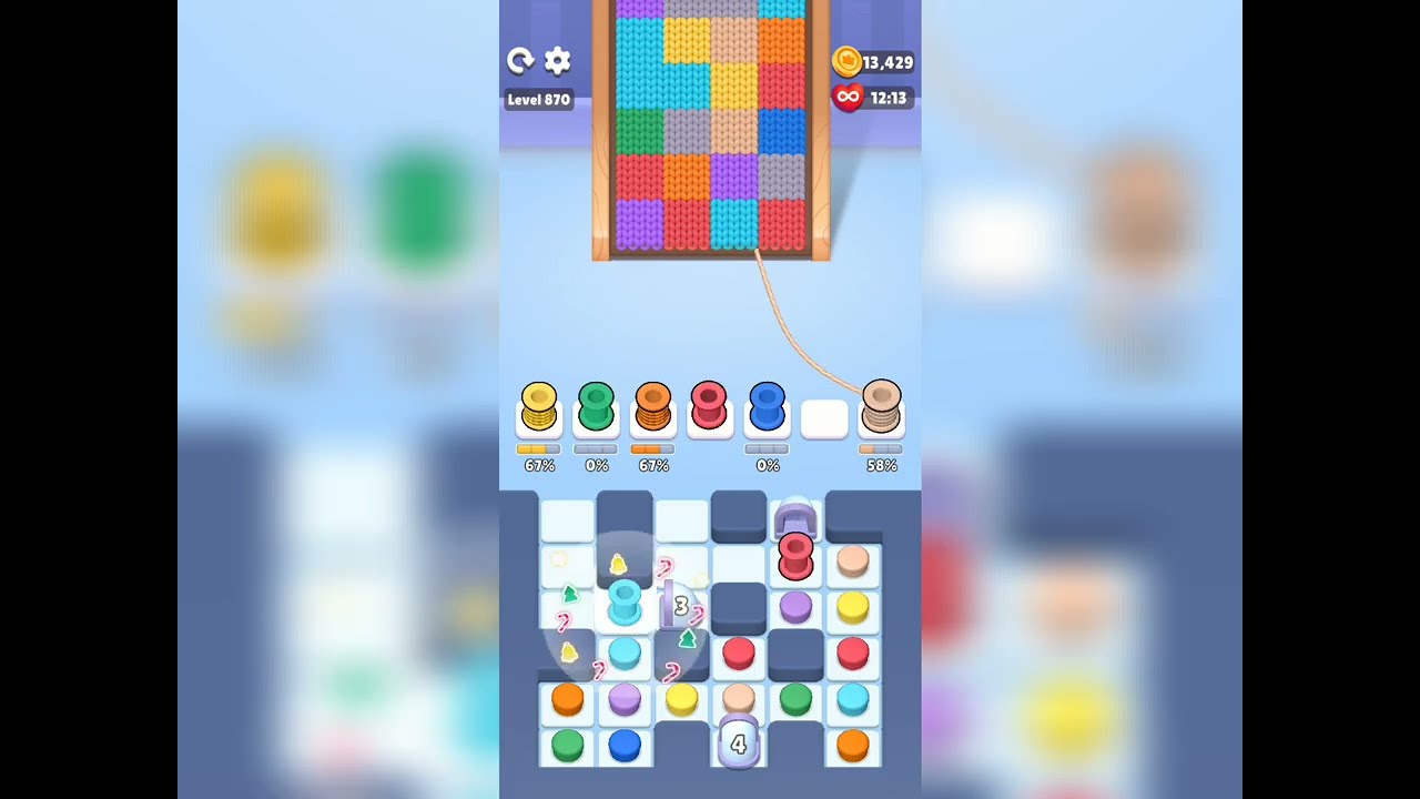 Color Knitzy Level 870 Walkthrough Solution 