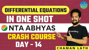 Differential Equations in One Shot | Crash Course Day 14 | Mission JEE | Chaman Lath