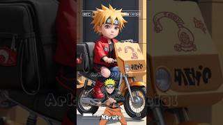 Naruto becomes a food delivery person #naruto #shorts