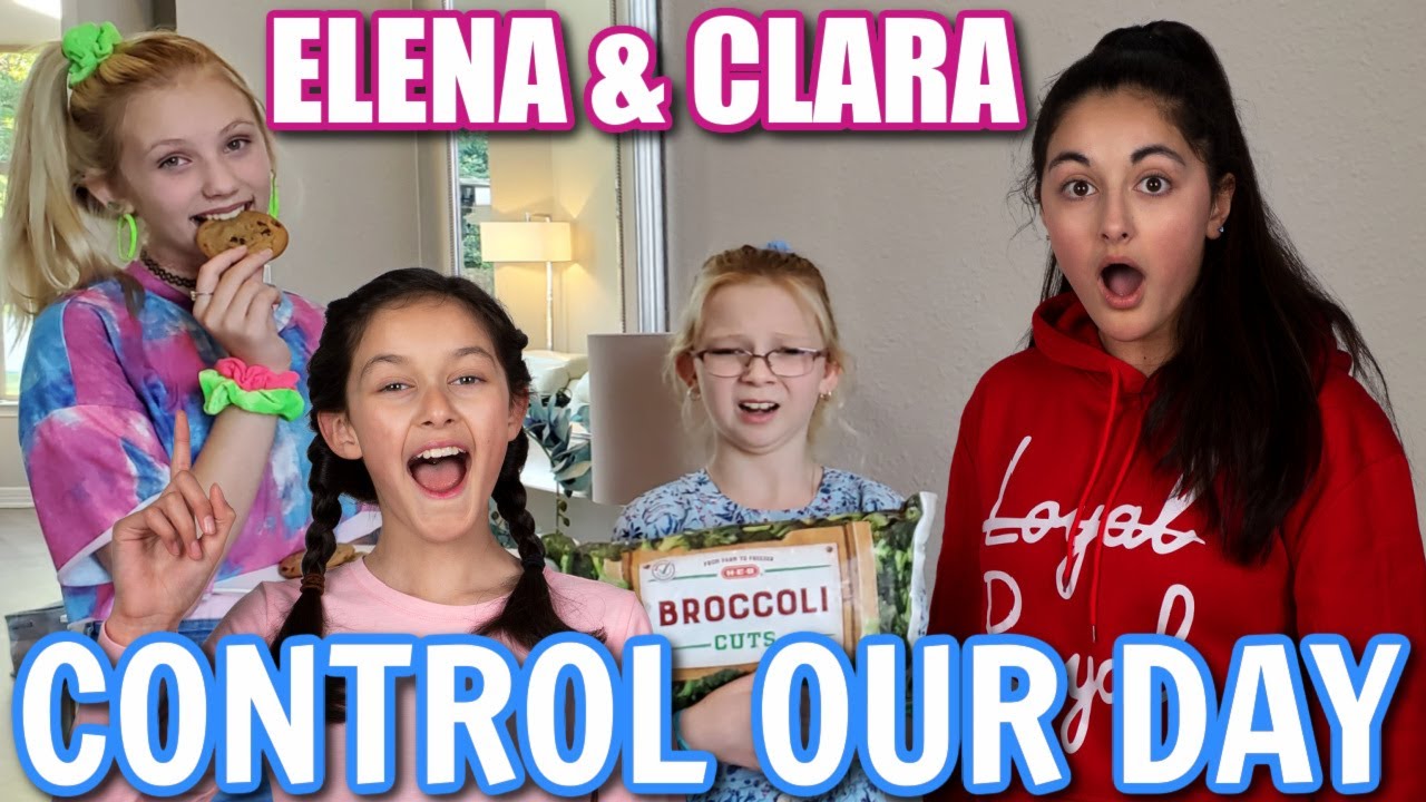 Elena and Clara Control Our Day For 24 Hours Challenge!!! YouTube