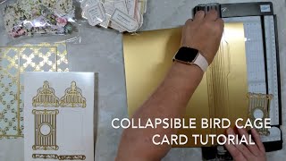 COLLAPSIBLE BIRD CAGE CARD TUTORIAL SHORT screenshot 5