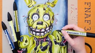 Speed Drawing SPRINGTRAP - FNAF - Five Nights at Freddy's 3