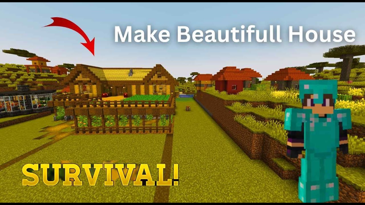 A MINECRAFT SURVIVAL SERIES EPISODE 6 I MAKE BEAUTIFUL HOUSE #minecraft ...