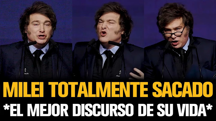 MILEI TOTALMENTE SACADO TRAS DAR EL MEJOR DISCURSO DE SU VIDA