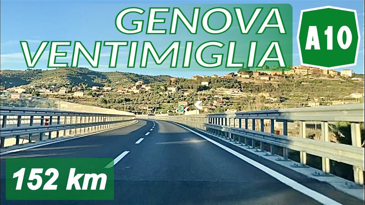 A10 | GENOVA - VENTIMIGLIA | Autostrada dei Fiori | Percorso completo**