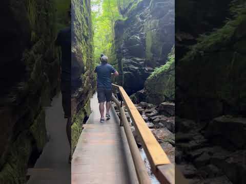 The Flume Gorge New Hampshire USA #newhampshire #flumegorge  #travel #rvlife