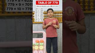 Table of 779 | Kid's Brain 🧠 & Skills Development Program #kids #maths #mentalmath #motivation #yt