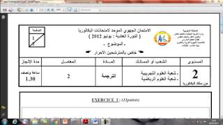 امتحان مادة الترجمة - باكالوريا حرة