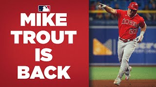 Mike Trout is on FIRE! Has crushed the ball since returning from injury!