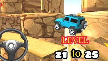 Mountain Hill Climb 4×4  || Mountain Car Racing Game || Level 21 to 25 🛻