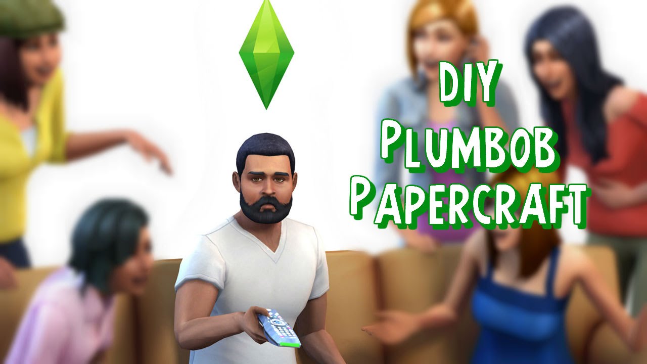 DIY - Papercraft Sims Plumbob (Printable Pattern) - YouTube
