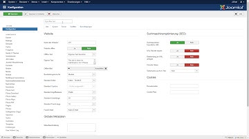 Joomla! Global Configuration - Filter Parameters