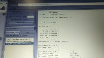 WEKA - Regressão Linear