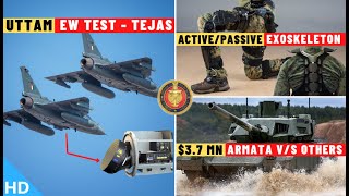 Новости индийской обороны: испытание Uttam Radar EW, T14 Armata Frontrunner, новый активный дополненный экзоскелет