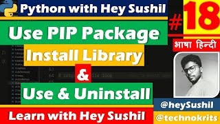 How to use pip package manager in python and how to install new python library Online Python Class