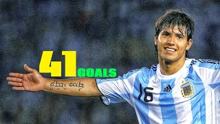 Sergio Aguero - All 41 Goals For Argentina.HD