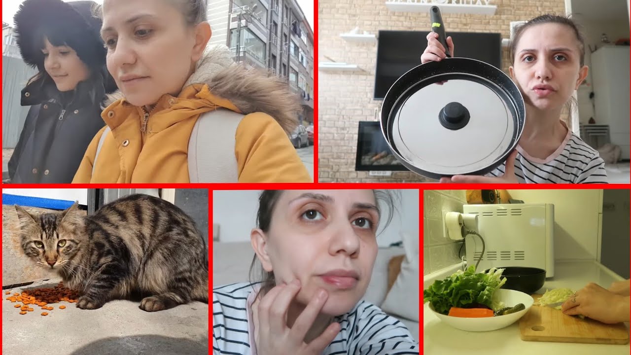 DUDAĞIMI KANATTI❗️BÖREK TAVASI ALDIM👍BEYAZ LAHANALI SALATA🤌YEMEK HAZIRLIĞI🤌ŞUNUN GÜZELLİĞİ🐈‍⬛