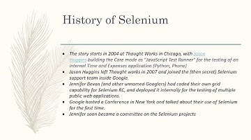 History of selenium
