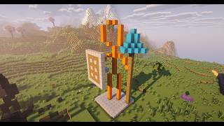 Buidling alan becker in the spawn of Tuna smp