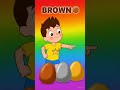 Learn Colors for Kids 🌈 Brown, Gray & Gold | Fun Cartoon Learning