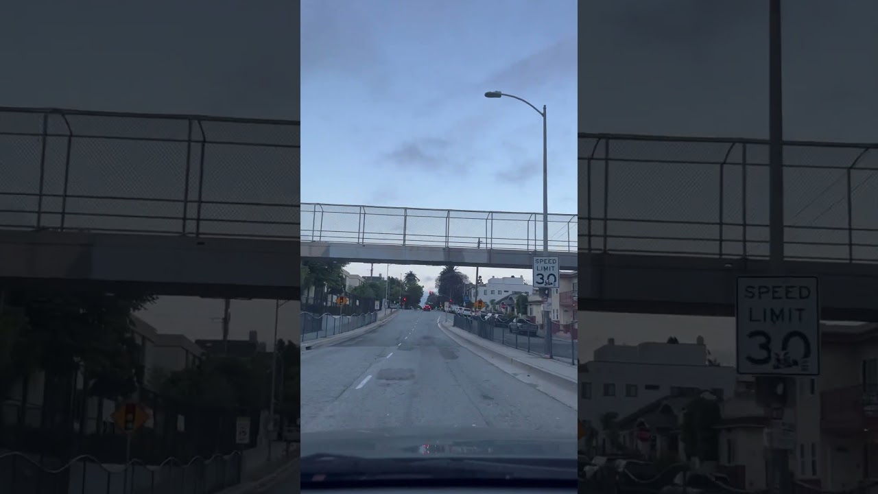 Relaxing drive into Long Beach 😌🚗 