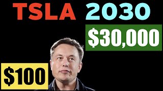 TSLA 2030: $100 or $30,000?