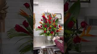 Tropical Arrangement #floral #florist #florists #portlandfloridt #flowers #flowermaking Tropical Arrangement #floral #florist #florists #portlandfloridt #flowers #flowermaking