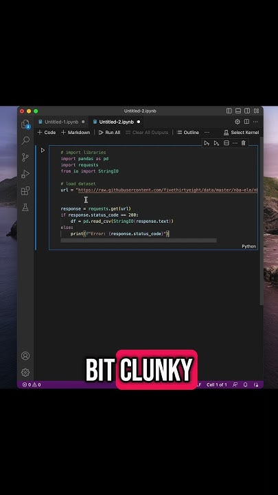 How to Load & View and NBA Dataset in Python - YouTube
