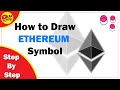 Ethereum symbol drawing youtudraw